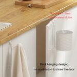 Toallero de papel para baño, estante montado en la pared, gancho para pañuelos sin perforar - Imagen 4