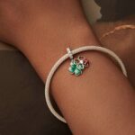 Colgante DIY de mariquita y trébol de cuatro hojas de la suerte de plata de ley S925, SCC2723 - Imagen 5