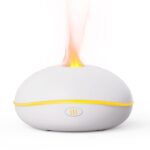 SD13 200ML Coche USB Llama Aromaterapia Difusor Hogar LED Luz Nocturna Humidificador de Niebla Silencio, White
