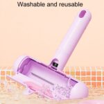 Rodillo lavable portátil para el pelo, pegatina con forma de cerdo, removedor de pelo estático para mascotas - Imagen 7