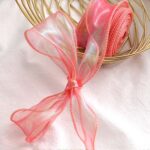 Sinfonía hilo de cola de pez flor pastel hornear embalaje cinta encaje correas decorativas, 4cm x 9m Pink - Imagen 3