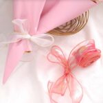Sinfonía hilo de cola de pez flor pastel hornear embalaje cinta encaje correas decorativas, 4cm x 9m Pink - Imagen 4
