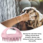 Cepillo de masaje de champú para el cabello de silicona suave cuadrado, peine de masaje para el cuero cabelludo limpio - Imagen 8