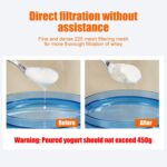 Coladores de yogur para separación de suero doméstico, herramienta de filtro de queso casero - Imagen 7