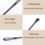 Mini batidor doméstico con cuchara pequeña, palito agitador multifuncional para cocina - Imagen 4