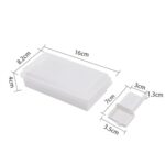 Cajón para frutas y verduras cuadrado para cortar mantequilla con tapa, caja de almacenamiento de queso para cocina - Imagen 3