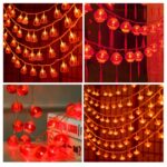 Luces LED de linterna roja china de año nuevo, 1.5m 10 Light - Imagen 2