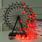 Luces LED de linterna roja china de año nuevo, 1.5m 10 Light - Imagen 6