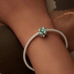 Cuentas DIY de plata de ley S925 con mariquita de siete estrellas y trébol de cuatro hojas de la suerte - Imagen 4
