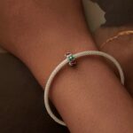 Cuentas DIY de trébol de la suerte de mariquita de silicona con circonita de plata esterlina S925 - Imagen 5