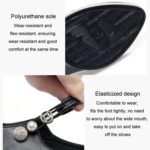 Zapatos de tacón alto para mujer, cómodos, con temperamento de tacón pequeño, plataforma impermeable, zapatos con una hebilla, 37 - Imagen 3