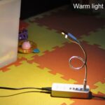 Linterna móvil de la fuente de alimentación del pedazo de la luz USB de las luces de emergencia regulables táctiles 6LED - Imagen 4