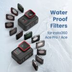 aMagisn Filtro impermeable Gafas protectoras Accesorios para cámaras deportivas, For Insta360 Ace Pro ND8+ND16+ND32+ND64 - Imagen 5