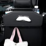 Organizador de respaldo de asiento de coche, bolsa de pañuelos, portavasos de drenaje trasero de coche - Imagen 6