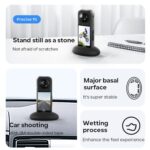 Para Insta360 X4 aMagisn Base de silicona soporte antideslizante fijo montado en vehículo, Without Double Sided Glue - Imagen 3