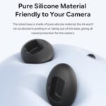 Para Insta360 X4 aMagisn Base de silicona soporte antideslizante fijo montado en vehículo, Without Double Sided Glue - Imagen 5