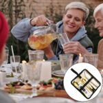 Juego de cubiertos portátil de acero inoxidable, herramienta para pícnic al aire libre, cuchillo y tenedor con bolsa de almacenamiento, C Model Black - Imagen 4