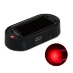 Luz de advertencia LED del dispositivo antirrobo analógico solar del coche, Black Shell Red Light