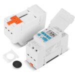 Controlador de sincronización de ciclo automático, temporizador de interruptor Digital de salida de voltaje de 4 pines, carril DIN de 16A, SINOTIMER TM919H-4 12V - Imagen 2