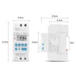 Controlador de sincronización de ciclo automático, temporizador de interruptor Digital de salida de voltaje de 4 pines, carril DIN de 16A, SINOTIMER TM919H-4 12V - Imagen 5