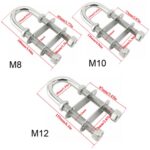 Accesorios de hardware marino con pernos en U de acero inoxidable, M8 - Imagen 2