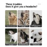 Dispositivo repelente de ladridos ultrasónico con reconocimiento inteligente de IA, dispositivo portátil para entrenamiento de perros, Black - Imagen 6