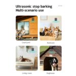 Dispositivo repelente de ladridos ultrasónico con reconocimiento inteligente de IA, dispositivo portátil para entrenamiento de perros, Black - Imagen 9