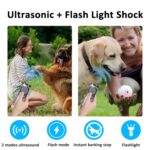 Dispositivo de entrenamiento para perros con tres cabezales antiladridos ultrasónico y luz intermitente - Imagen 3