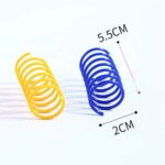 Paquete de 4 juguetes de espiral autoexcitantes con forma de gato de colores, 3packs - Imagen 3