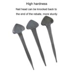 Clavos de hierro para pata de caballo Herramientas de reparación de cascos de carreras de caballos Clavos de hierro para herraduras Púas para cascos de entrenamiento Accesorios para suministros ecuestres - Imagen 4