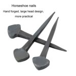 Clavos de hierro para pata de caballo Herramientas de reparación de cascos de carreras de caballos Clavos de hierro para herraduras Púas para cascos de entrenamiento Accesorios para suministros ecuestres - Imagen 5