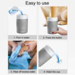 Vaso para lavar los pies portátil para exteriores para mascotas, herramienta para limpiar y cuidar los pies de los perros - Imagen 9