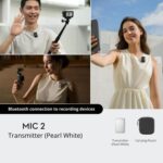 Conexión Bluetooth del transmisor DJI Mic 2 a dispositivos de grabación, 1 TX (Shadow Black) - Imagen 6