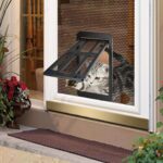 Puerta mosquitera para mascotas, para perros y gatos, con entrada y salida libres, puerta de celosía, 25 x 31.5cm - Imagen 7