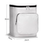 Bolsa impermeable para guardar el impermeable del casco delantero del vehículo eléctrico, Black - Imagen 2