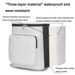 Bolsa impermeable para guardar el impermeable del casco delantero del vehículo eléctrico, Black - Imagen 3