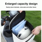 Bolsa impermeable para guardar el impermeable del casco delantero del vehículo eléctrico, Black - Imagen 4