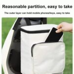 Bolsa impermeable para guardar el impermeable del casco delantero del vehículo eléctrico, Black - Imagen 5