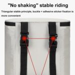 Bolsa impermeable para guardar el impermeable del casco delantero del vehículo eléctrico, Black - Imagen 6