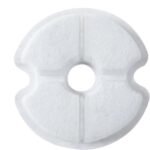 Paquete de 6 filtros para fuente de agua para gatos y perros. Filtros de repuesto para fuentes de agua para mascotas con múltiples opciones de filtración., Notched Round - Imagen 2