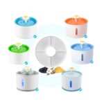 5 unidades/paquete de filtros de repuesto para dispensador de agua para fuente de agua para mascotas (prefiltro), Round - Imagen 2