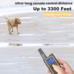 Control remoto para perros con collar de descarga eléctrica., Yellow One-To-One - Imagen 6