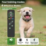 Dispositivo de entrenamiento para perros con collar de descarga eléctrica y control remoto con pantalla a color - Imagen 6