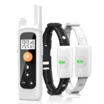 Dispositivo de control remoto para ladridos de perros, recargable, resistente al agua, con descarga eléctrica., One To Two