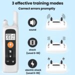Dispositivo de control remoto para ladridos de perros, recargable, resistente al agua, con descarga eléctrica., One To Two - Imagen 3