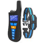 Dispositivo de control remoto para ladridos de perros, collar de descarga eléctrica impermeable, One To One