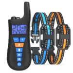 Dispositivo de control remoto para ladridos de perros, collar de descarga eléctrica impermeable, One To Two