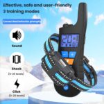 Dispositivo de control remoto para ladridos de perros, collar de descarga eléctrica impermeable, One To Two - Imagen 2