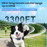Dispositivo de control remoto para ladridos de perros, collar de descarga eléctrica impermeable, One To One - Imagen 3