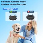 Dispositivo de control remoto para ladridos de perros, collar de descarga eléctrica impermeable, One To Two - Imagen 8